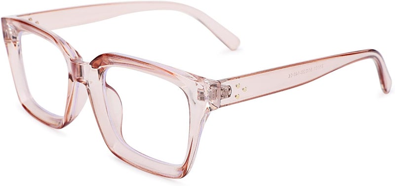 COASION Classic Non-prescription Clear Lens Eyeglasses for Women Thick Square Frame Eyewear - Image 1
